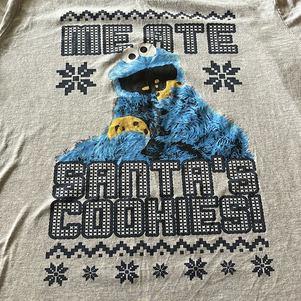 Christmas Cookie Monster XXL Shirt